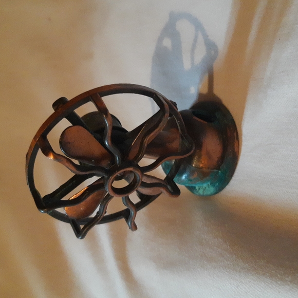 Vintage Articulated Four Blades Room Fan Die Cast Miniature Pencil Sharpener - Picture 2 of 9